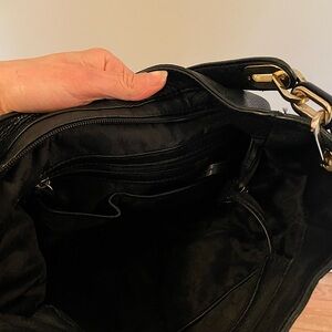 Michael Kors black leather bag